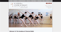 Desktop Screenshot of aocballet.com